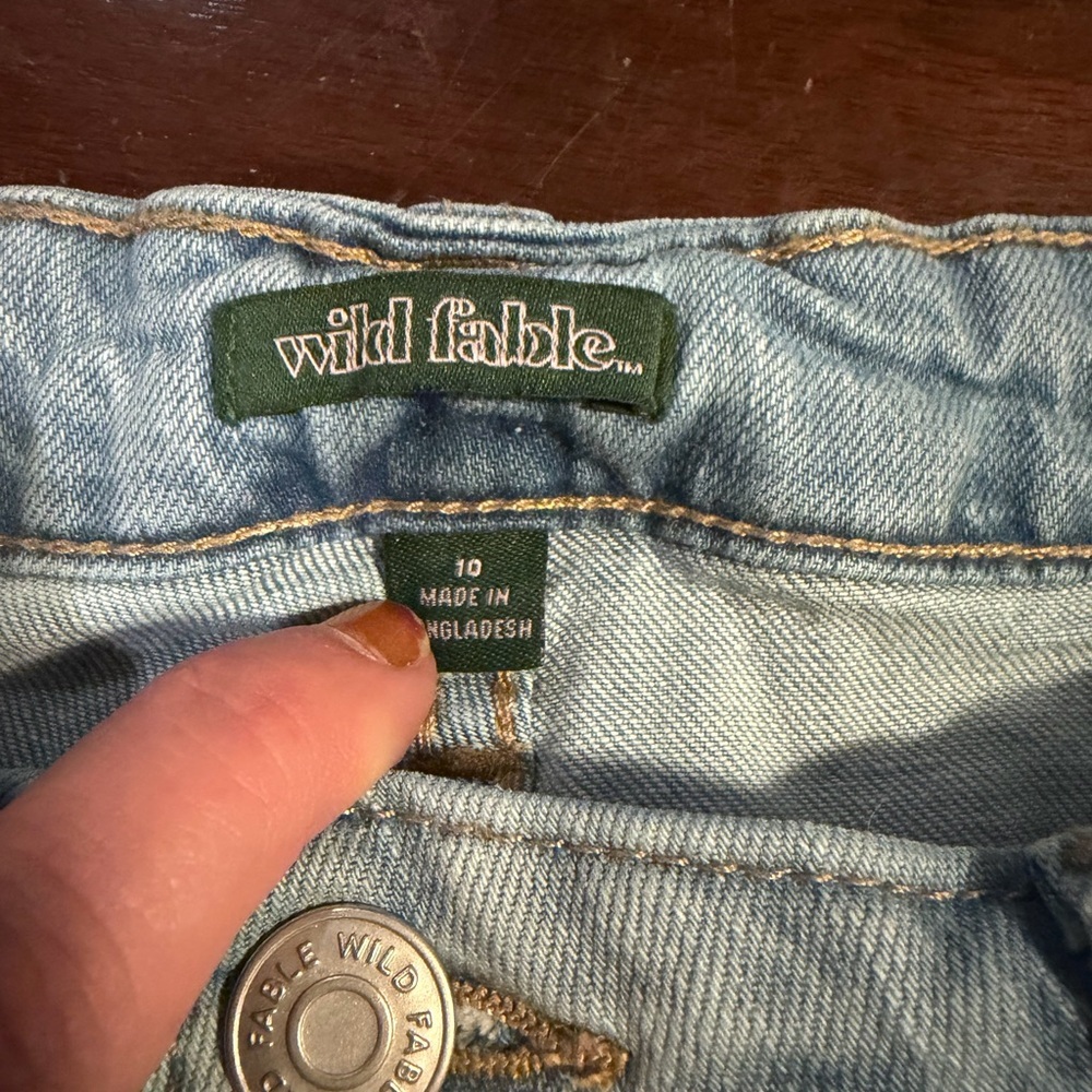 Wild Fable Light Blue Ripped Jean Shorts - Picture 2 of 3